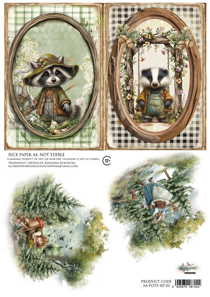 Riisipaperi Friends of the Forest 3