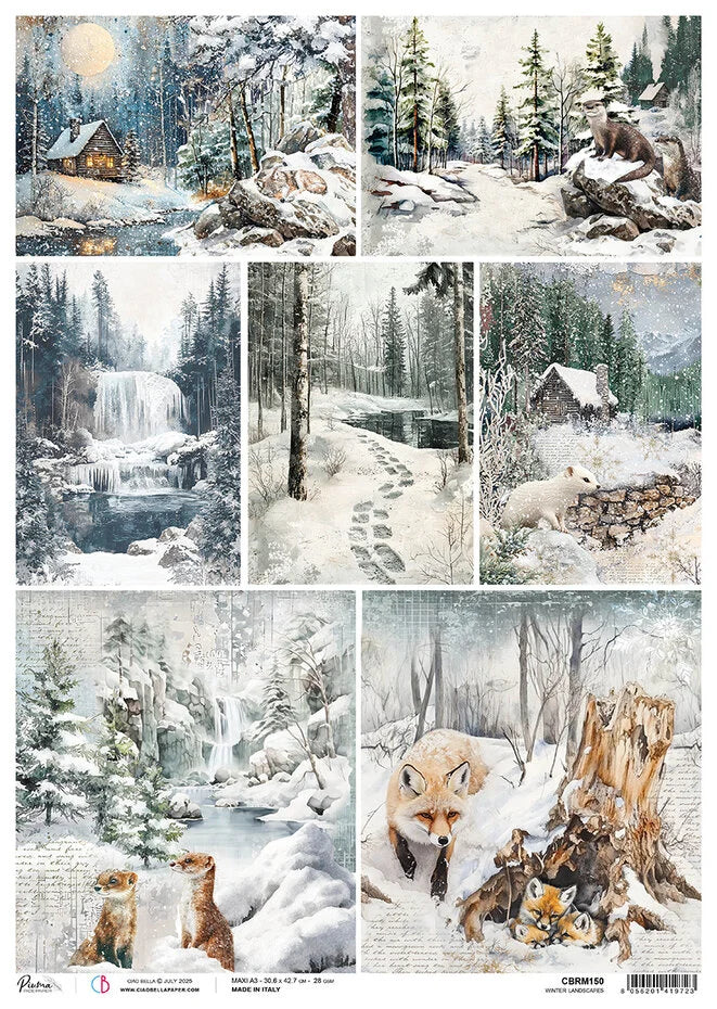 Winter Landscapes riisipaperi A3