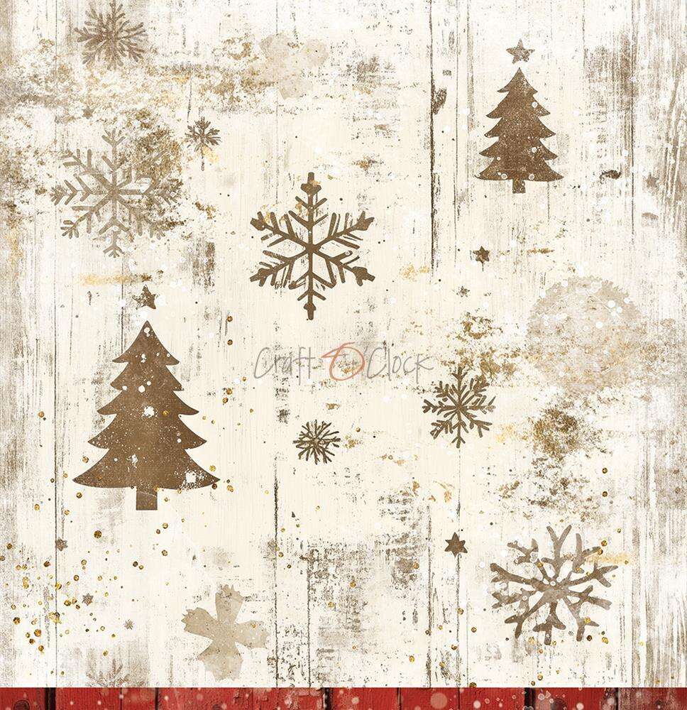 Oh Christmas Night 02, skräppipaperi 12"