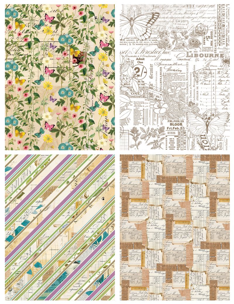 Garden Chronicles Decoupage paper