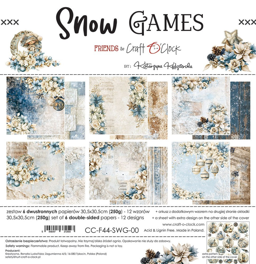 Snow Games 12" skräppipaperipakkaus
