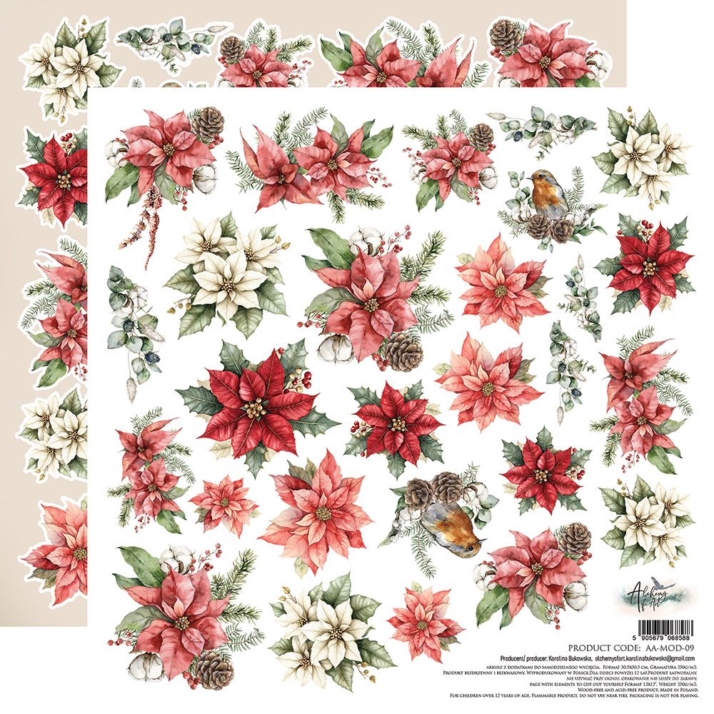 leikattavat kuvat 12" arkki The magic of December
