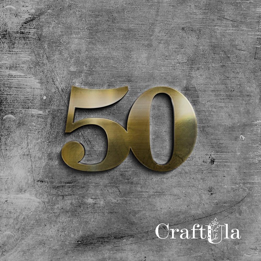 Heijastavat akryylikuviot 50 kulta