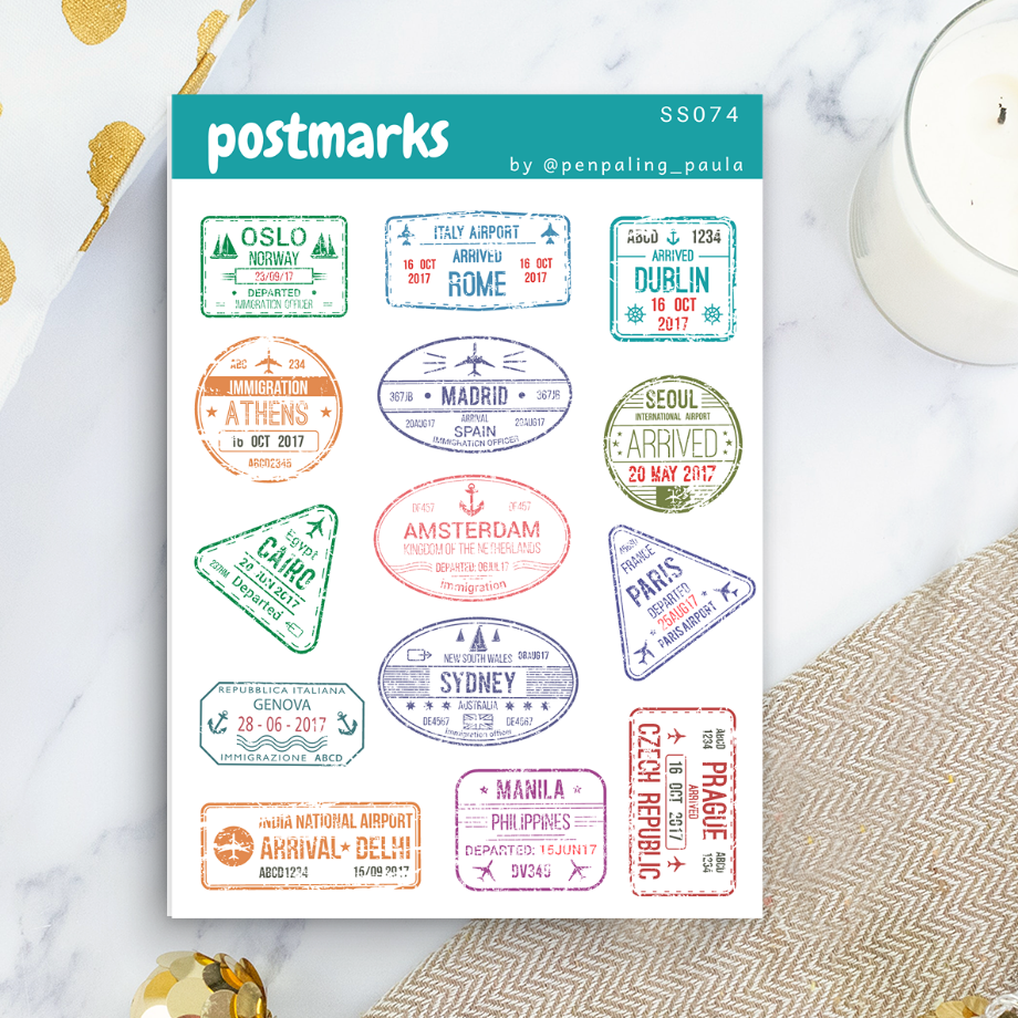 Postmarks, tarra-arkki