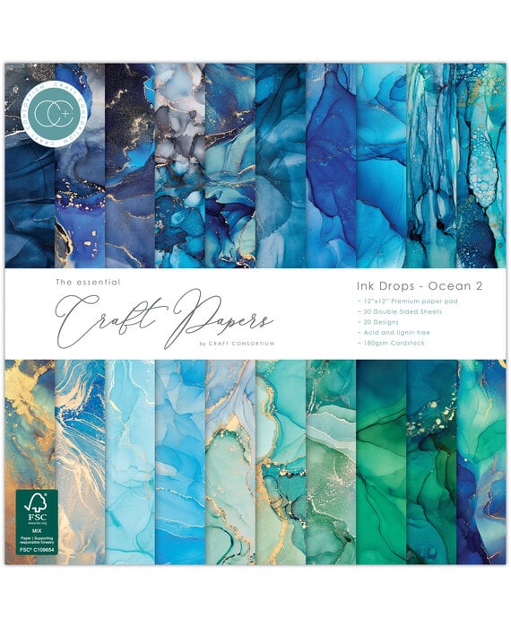 Paperikko Ink Drops Ocean 2