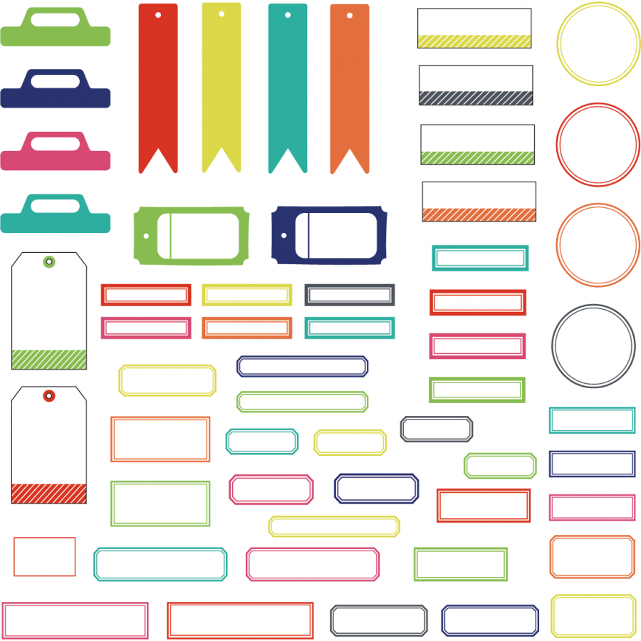 Colorful life, die cuts 2