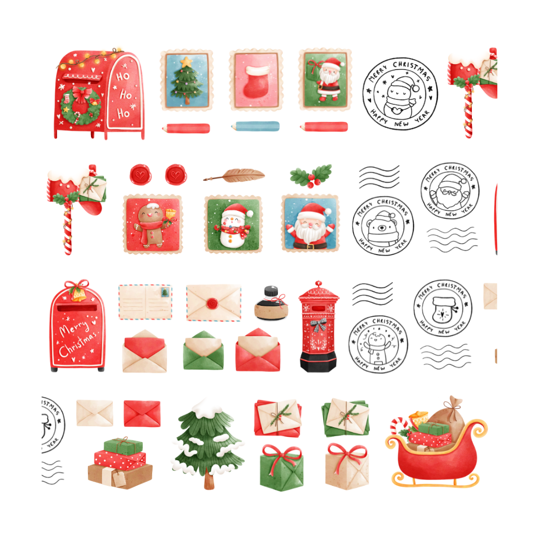 Christmas Mail - PET teippi PRE-CUT
