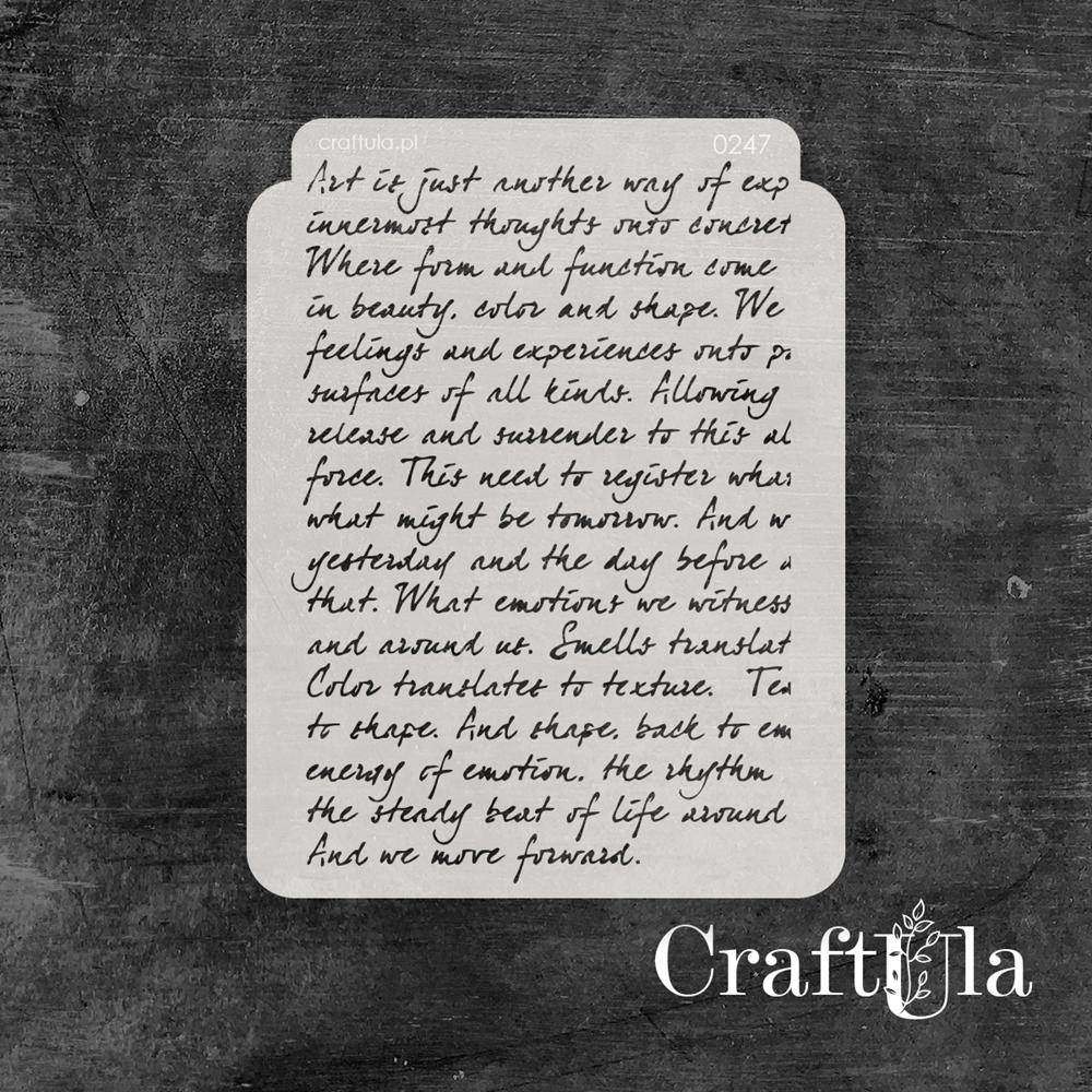 Sapluuna 16x20cm text
