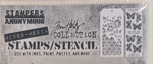 Sapluuna + leimasinsetti Mixed Media #24 Tim Holtz