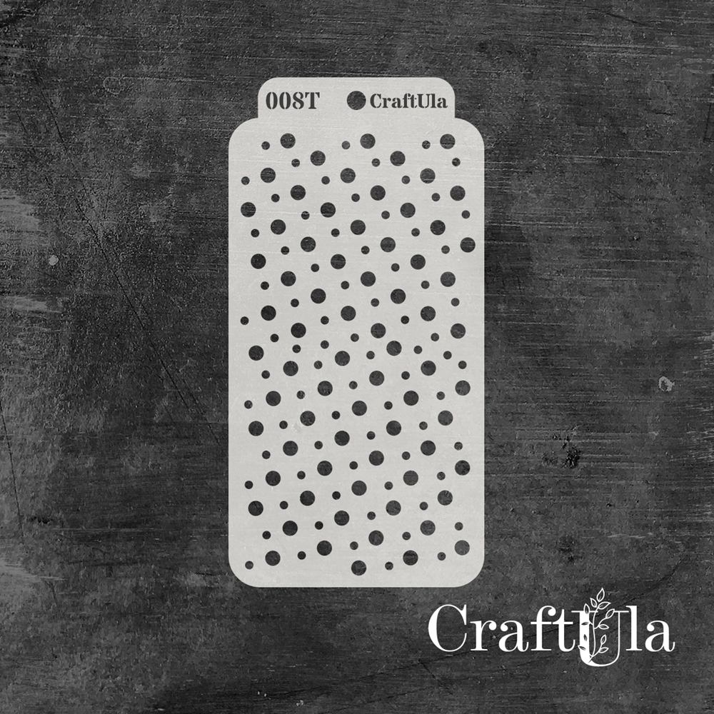 Sapluuna 8x16cm dots 2