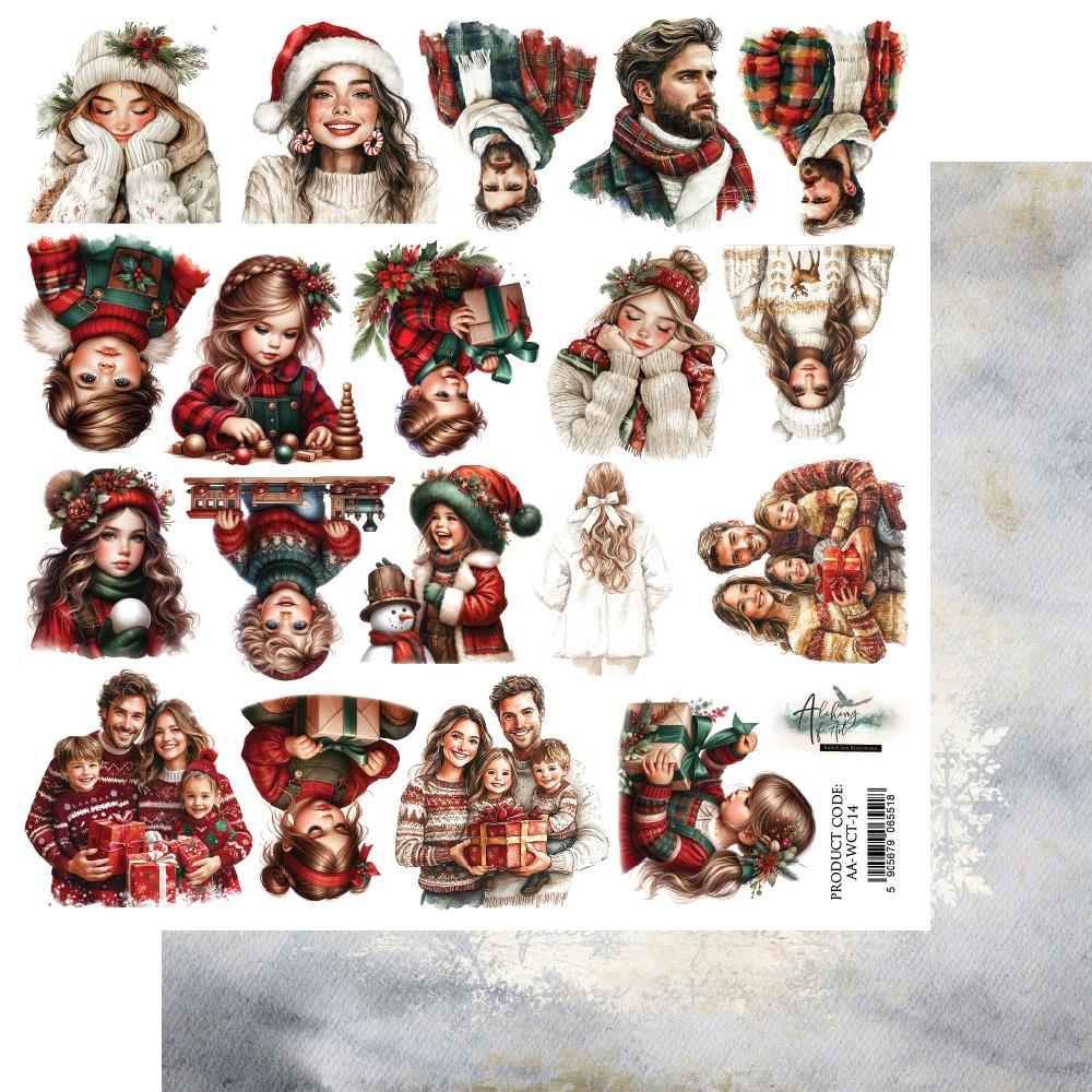 Leikattavat kuvat Wonderful Christmas -People 30,5x30,5cm