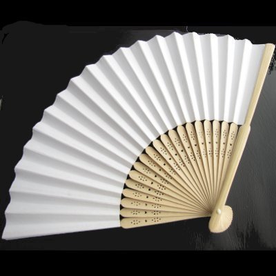 white paper fan