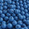 Wooden beads, blue 8mm, 100 pcs