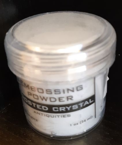 Embossing powder frosted crystal