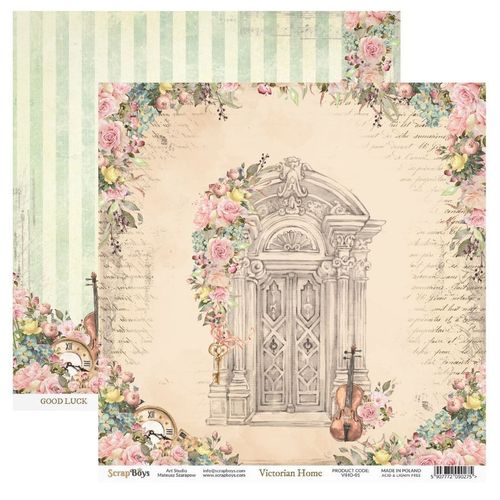 Victorian Home 1,12" doublesided paper