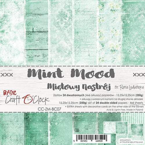 Basic 07 Mint mood 6" paper set