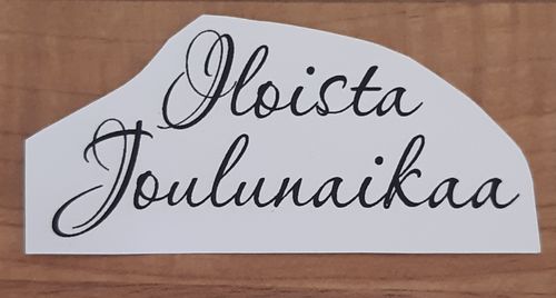 Rubber stamp Iloista Joulua (Finnish text stamp)