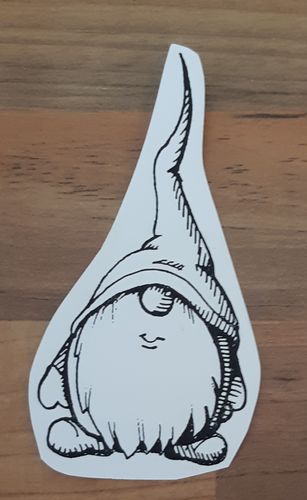 Rubber stamp Gnome