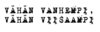 Rubber stamp Vähän vanhempi (Finnish text stamp)