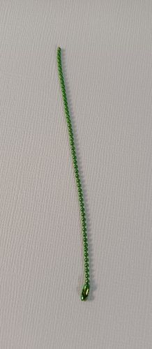 Green metal chain 10cm