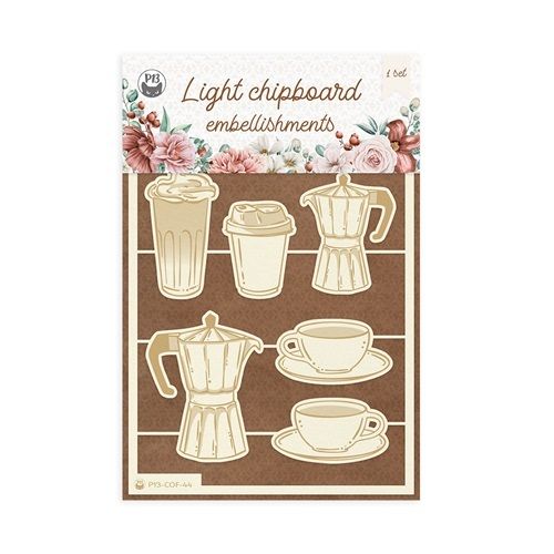 Light chipboard embellishments 1 Coffee Break
