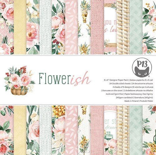 Flowerish 6" paper set