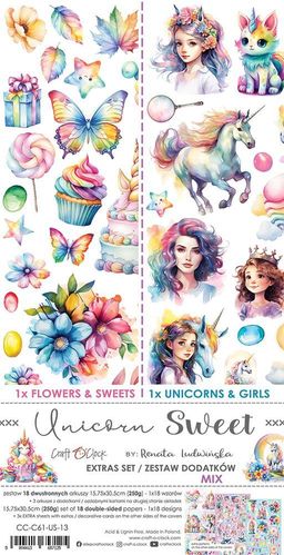 Extras to cut Unicorn Sweets, Mix