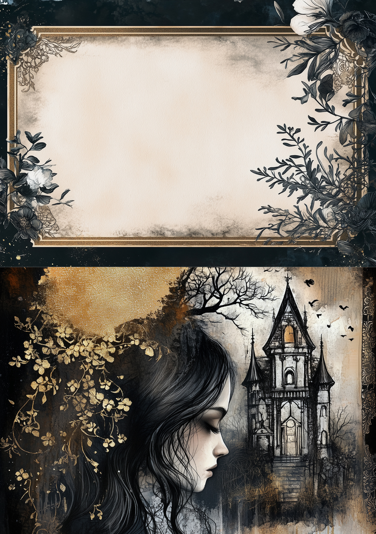 Victorian Goth Creative Paper Set