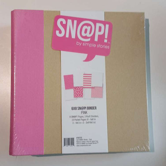 Albumi Sn@p Binder Pink 6x8"
