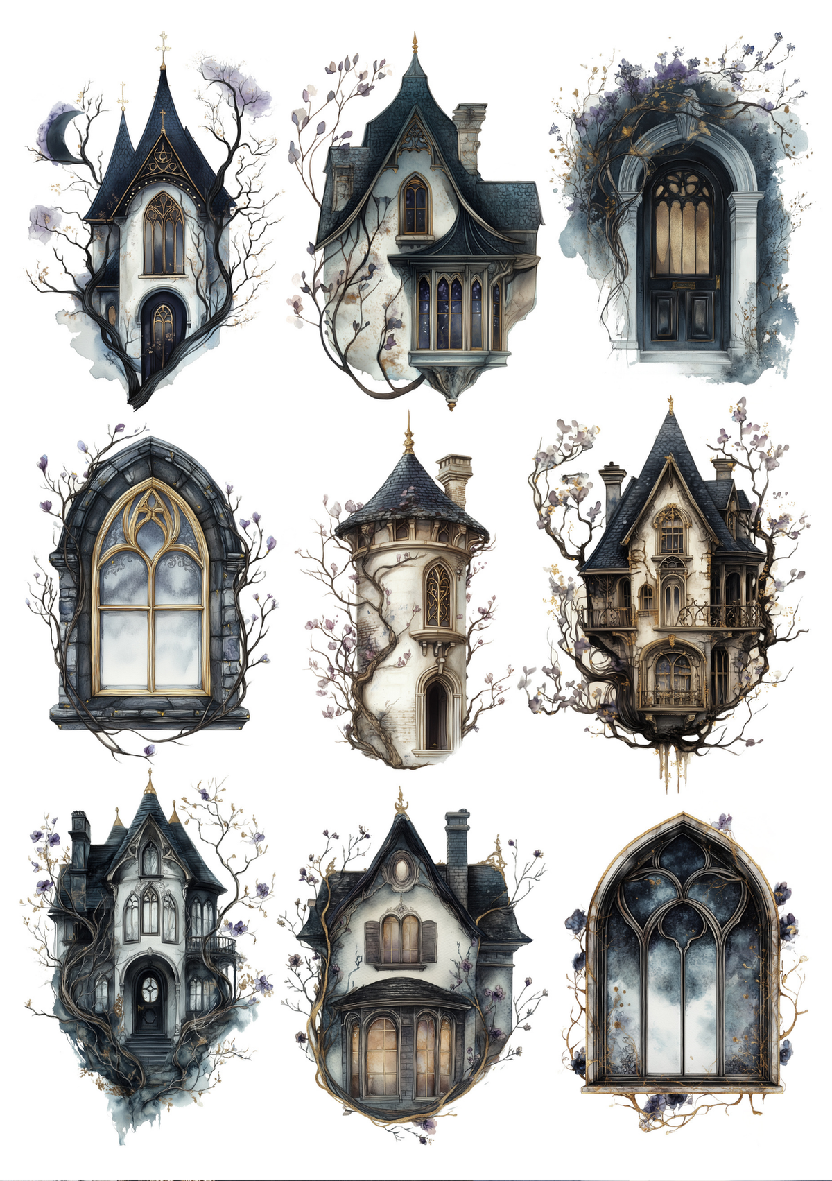 Victorian Goth Creative Paper Set