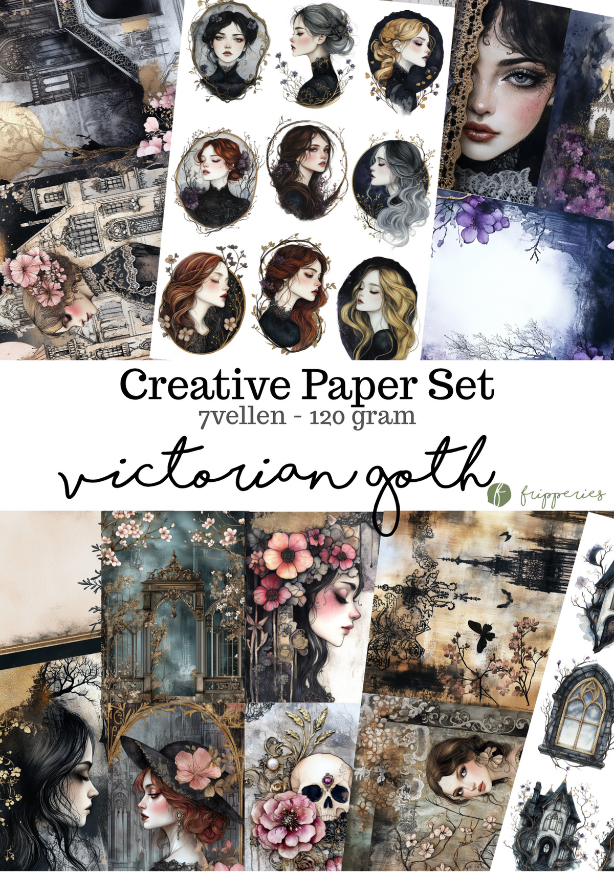 Victorian Goth Creative Paper Set
