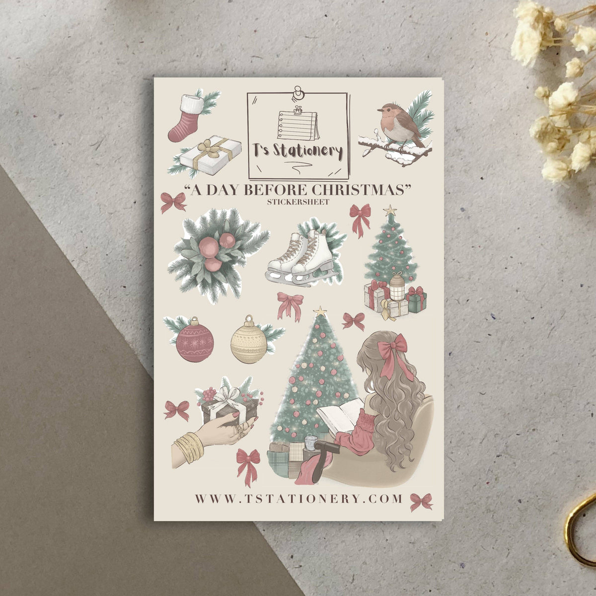 A Day Before Christmas tarra-arkki
