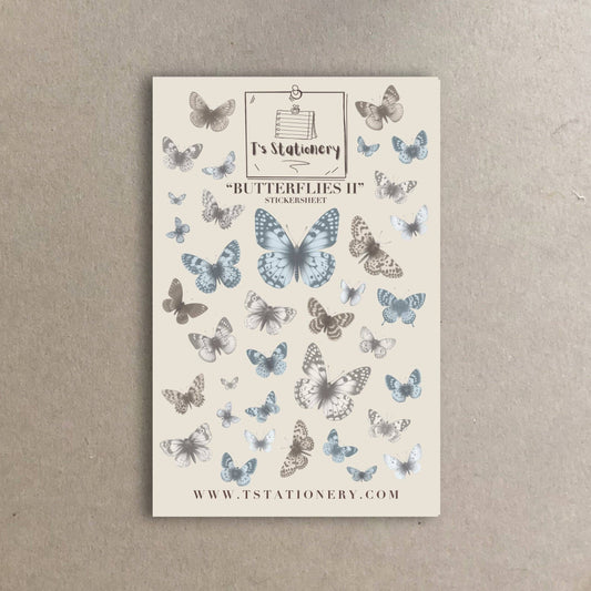Erikoisia perhostarroja, sinisen, harmaan ja mustan sävyissä. N. 30kpl.