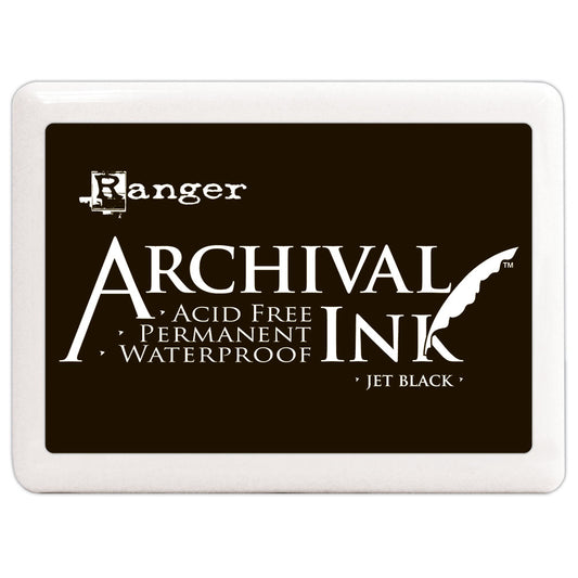 Archival Ink mustetyyny musta, Jet Black
