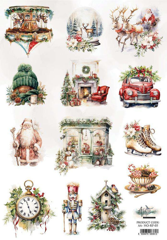 Riisipaperi Ho ho ho 5
