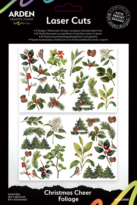 Laser cuts Christmas Cheer Foliage