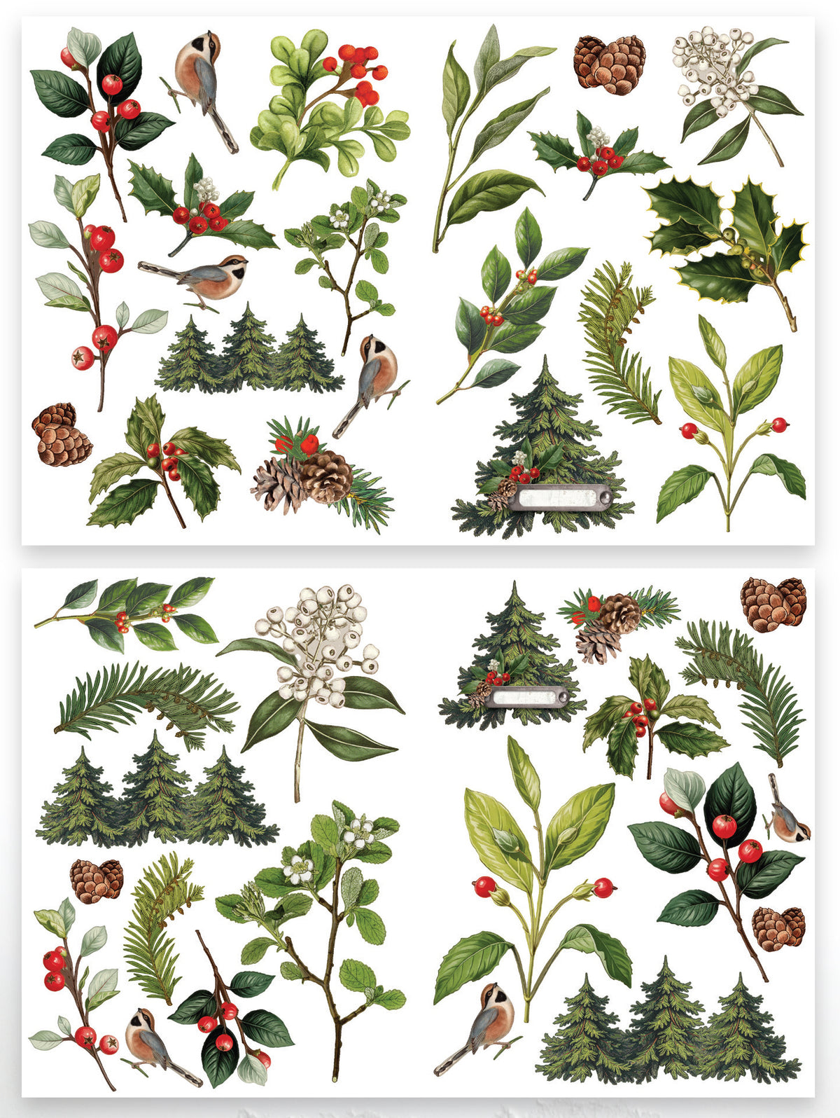 Laser cuts Christmas Cheer Foliage
