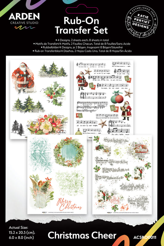 Christmas Cheer rub-ons