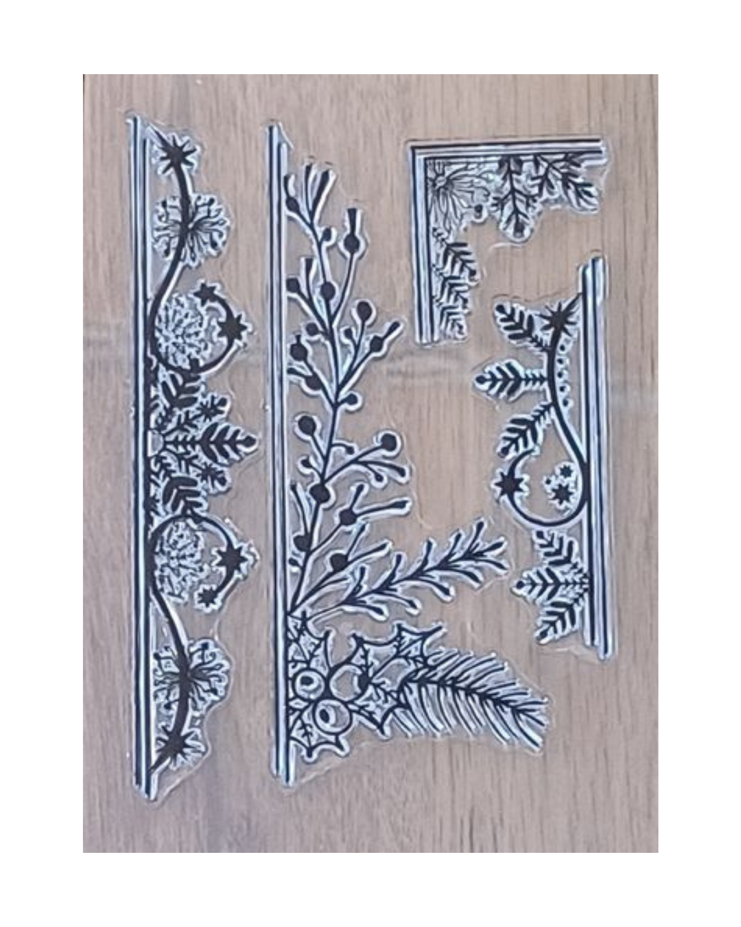 Akryylileimasin Bordures Florale