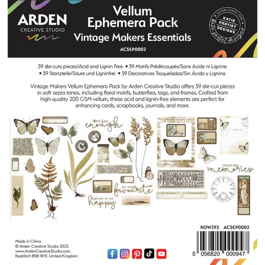 Vintage Makers Vellum Ephemera