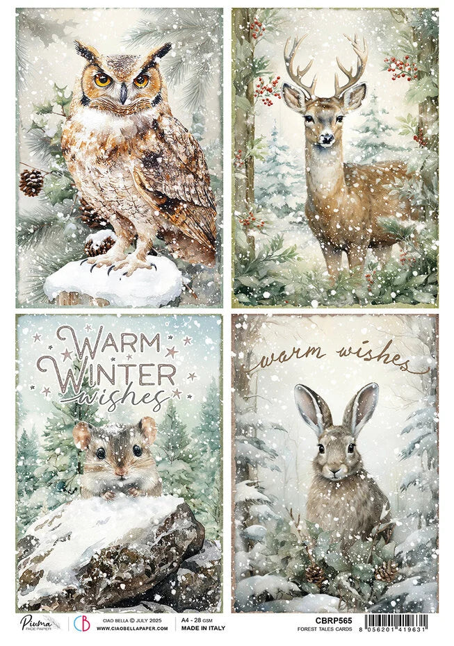 Forest Tales Cards riisipaperi A4