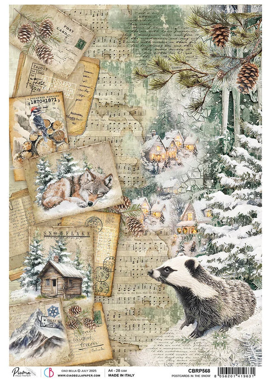 Forest Tales Cards riisipaperi A4