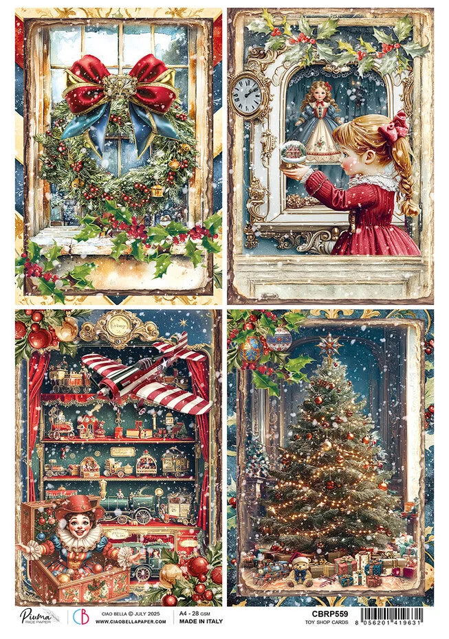 Toy Shop Cards riisipaperi A4