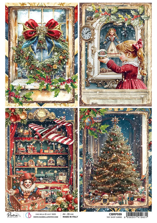 Toy Shop Cards riisipaperi A4