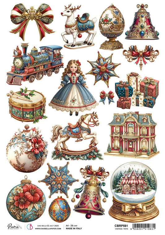Vintage Toys riisipaperi A4