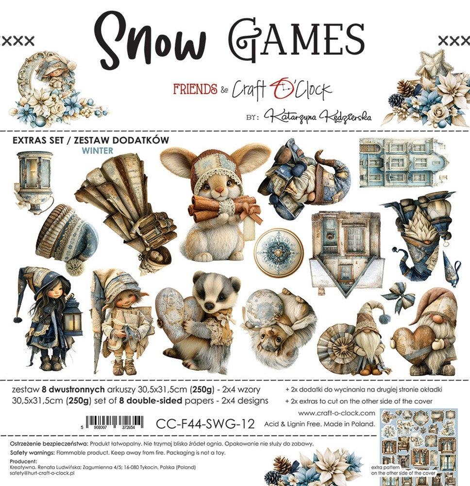 Extras to cut, Winter, Snow Games