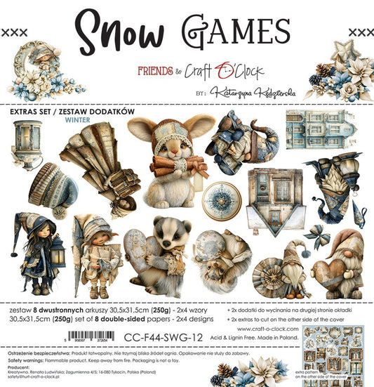 Extras to cut, Winter, Snow Games