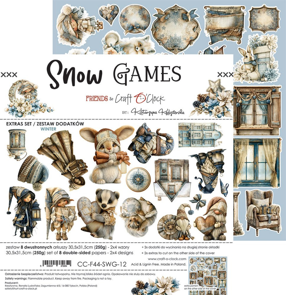 Extras to cut, Winter, Snow Games
