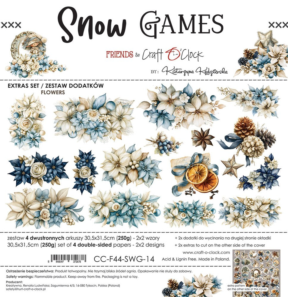 Extras to cut, Flowers, Snow Games