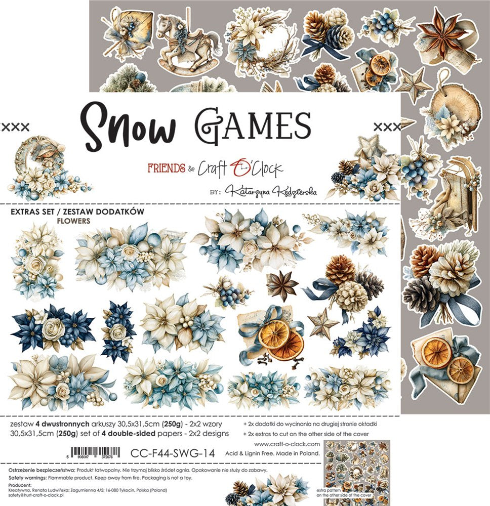 Extras to cut, Flowers, Snow Games